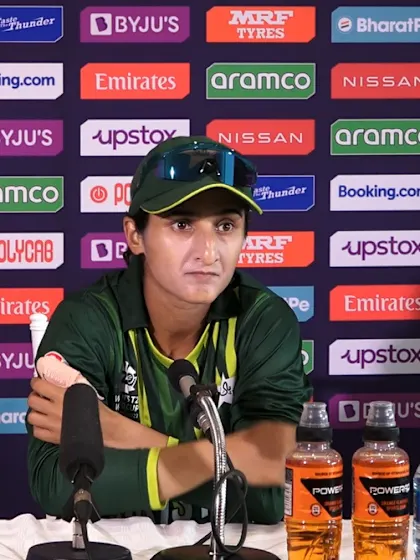 12 February - Cape Town - Pakistan Captain Bismah Maroof post-match press conference
