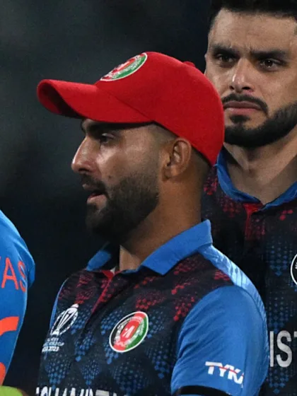 Behind the scenes as India celebrate victory over Afghanistan | CWC23