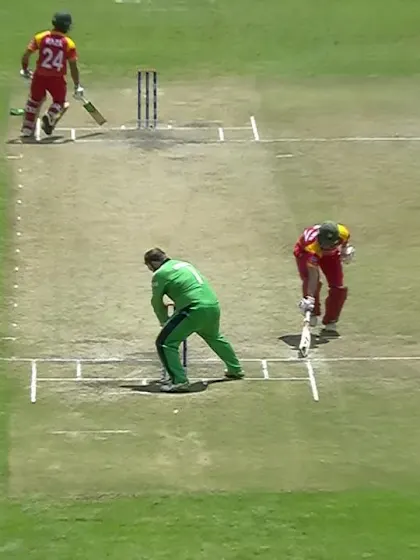 Ervine run out by the finest of margins against Ireland!