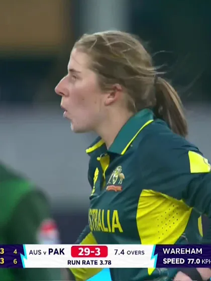 Logo of Omaima Sohail - Wicket - Australia vs Pakistan