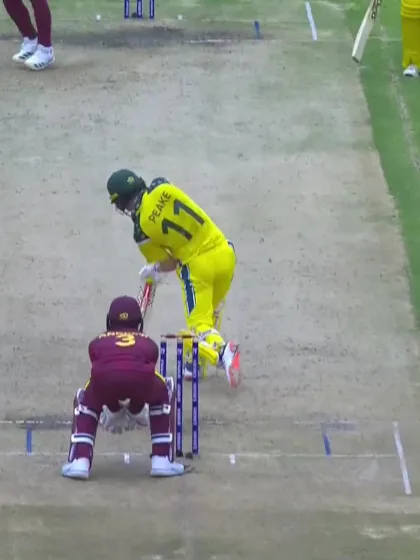 O Peake with a Four vs. West Indies