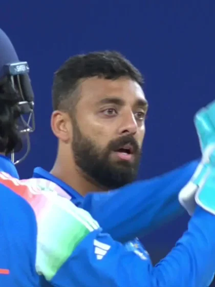 Logo of Mitchell Santner - Wicket vs India