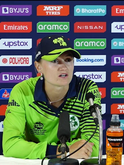 17 February - Cape Town - Ireland player Gaby Lewis post-match press conference