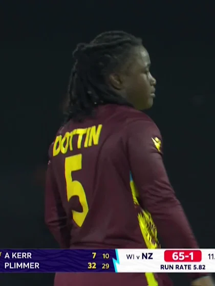 Logo of Melie Kerr - Wicket - West Indies vs New Zealand