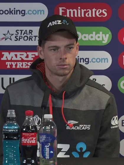 25 June - Birmingham - New Zealand player Mitchell Santner pre-match press conference