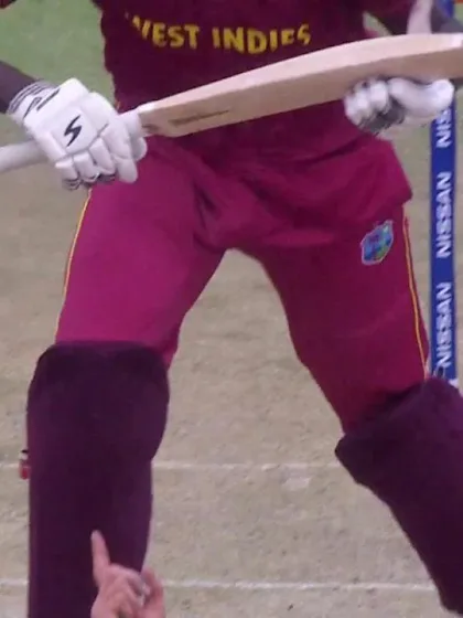 ICC U19 CWC: WI v NZ – James is trapped in front by Clarke