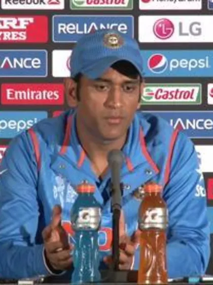QF2 Post Match Press Conference Bangladesh v India - Mahendra Singh Dhoni - India, Hindi Part 3