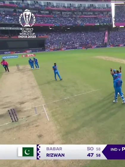 Babar Azam - Wicket - India vs Pakistan