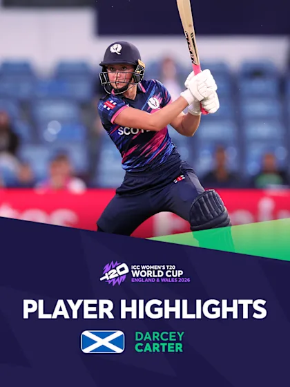 Darcey Carter scores fighting fifty for Scotland | Player Highlights | Women's T20WC 2026