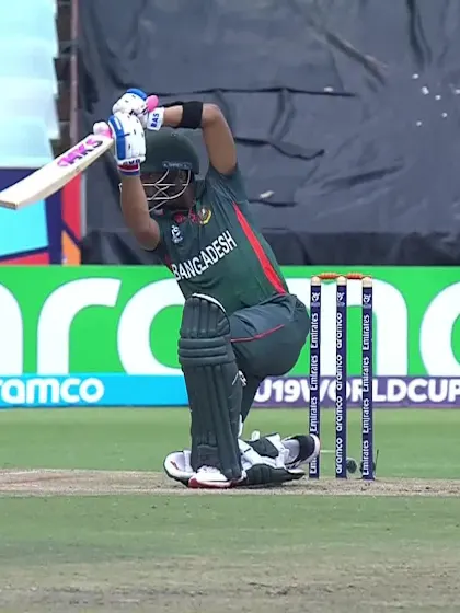 Logo of Jishan Alam with a Four vs. Pakistan