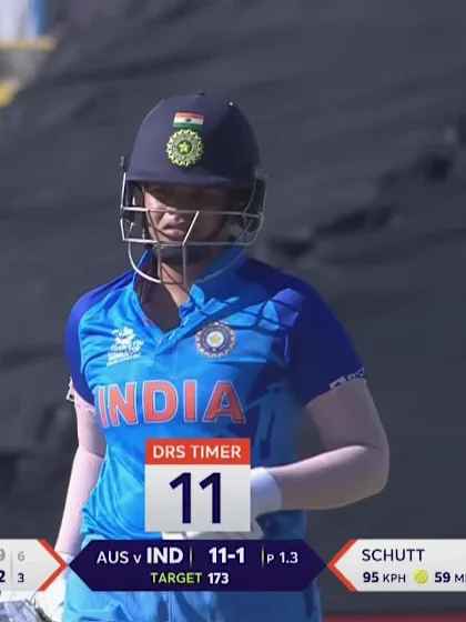 Logo of Shafali Verma - Wicket - Australia vs India