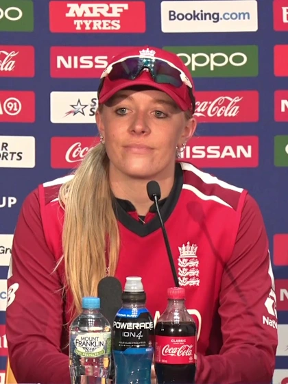 28 February - Canberra - England player Sarah Glenn post-match press conference