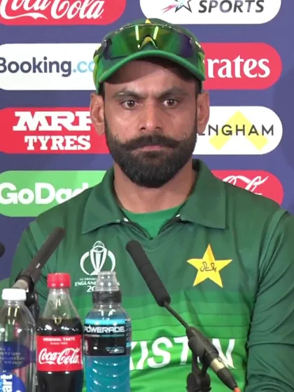 3 June  - Nottingham - Pakistan player Mohammad Hafeez post-match press conference