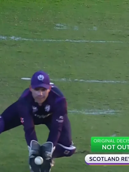 SCOvPNG: Scotland correctly review Soper wicket