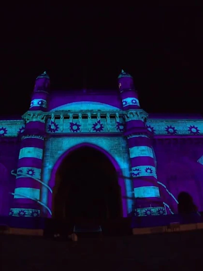A special celebration of the CWC23 on the eve of Diwali at the Gateway of India