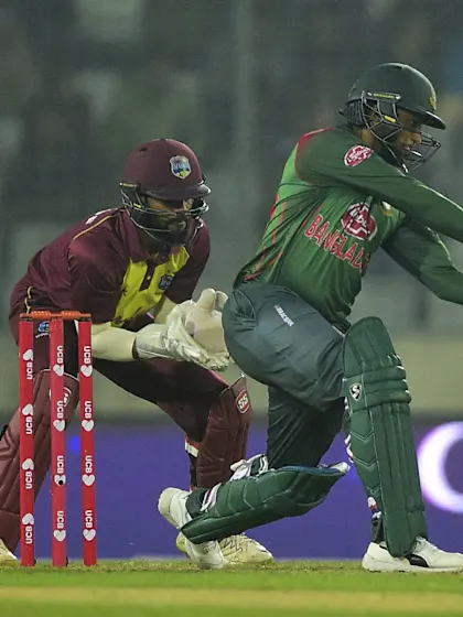 Shakib's all-round show helps Bangladesh level series