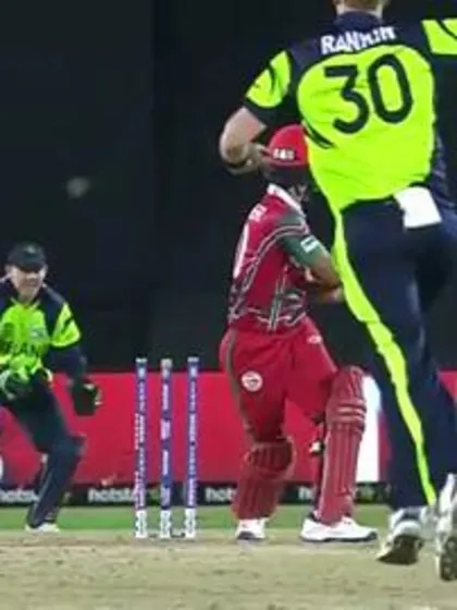 Jatinder Singh Wicket Fall OMA V IRE Video ICC WT20 2016