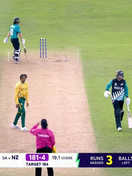 Brooke Halliday - Wicket - South Africa vs New Zealand