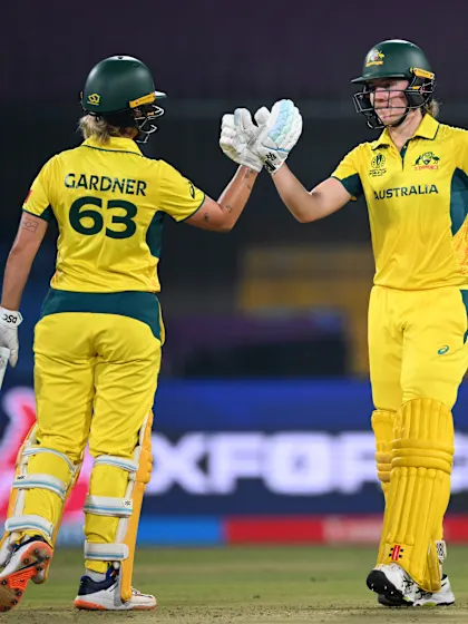 Sutherland, Gardner guide Australia to dominant CWC25 win