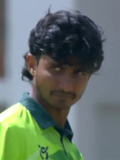 Hugo Bogue with a Four vs. Pakistan