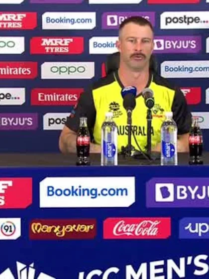 11 November - Dubai - Australia player Matthew Wade post-match press conference
