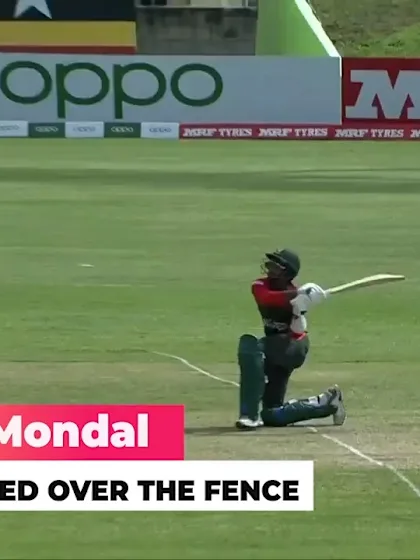 Nissan POTD: Ripon Mondon smashes it for six