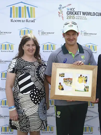 Shane Watson inspires kids to ‘Dream Big’ at ICC / Room to Read book launch