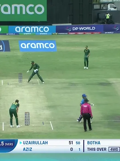 Abdul Aziz with a Batting vs. South Africa