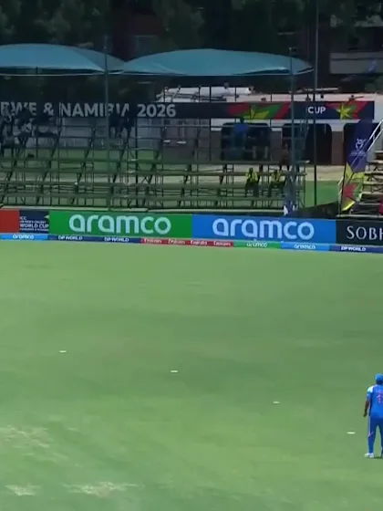 Faisal Khan with a Four vs. India