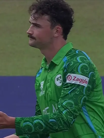 Shakeel Ahmed - Wicket - Ireland vs Oman