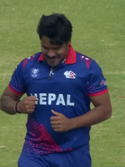Logo of Andy McBrine - Wicket - Ireland vs Nepal