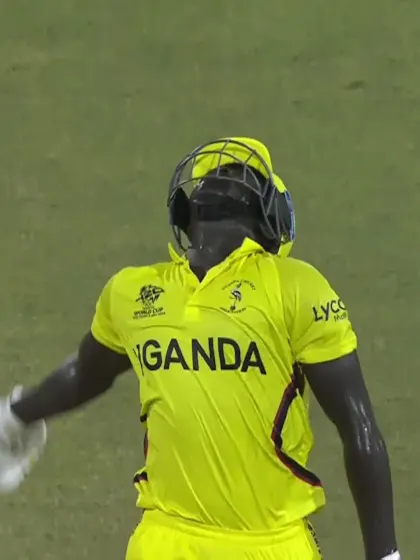 Juma Miyaji - Wicket - Papua New Guinea vs Uganda