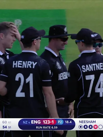 Logo of CWC19: ENG v NZ - Neesham dismisses Roy for 60