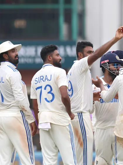 Logo of Ashwin shatters records as India overpowers Bangladesh in Chennai