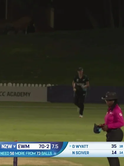 Logo of Danni Wyatt - Wicket - England Women vs New Zealand Women