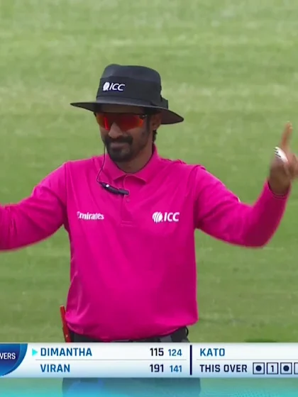 Dimantha Mahavithana with a Batting vs. Japan