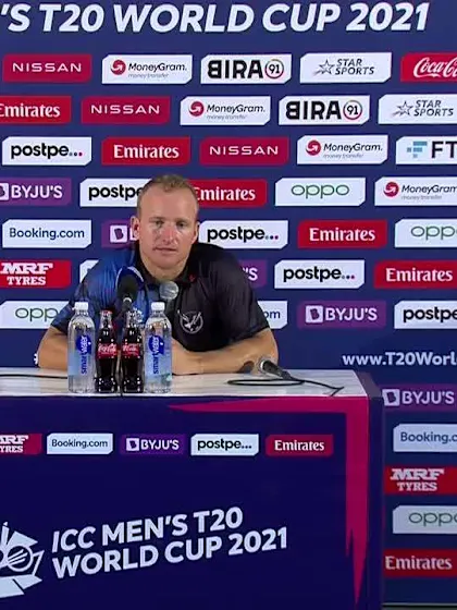 18 October - Abu Dhabi - Namibia's Craig Williams post-match press conference