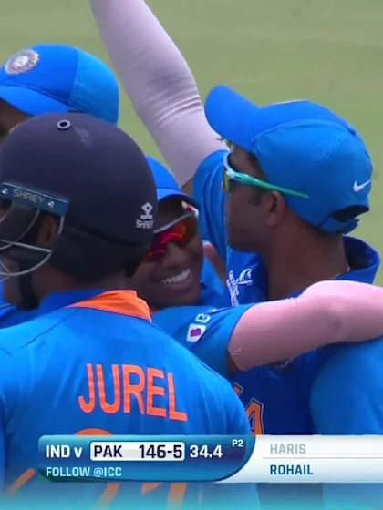 ICC U19 CWC: IND v PAK – Saxena pulls off a blinder to see off Haris