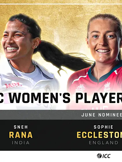 ICC Player of the Month nominations for June announced
