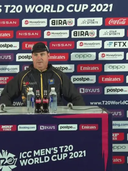 Logo of 19 October - Abu Dhabi - Sri Lanka's Mickey Arthur (Coach) pre-match press conference