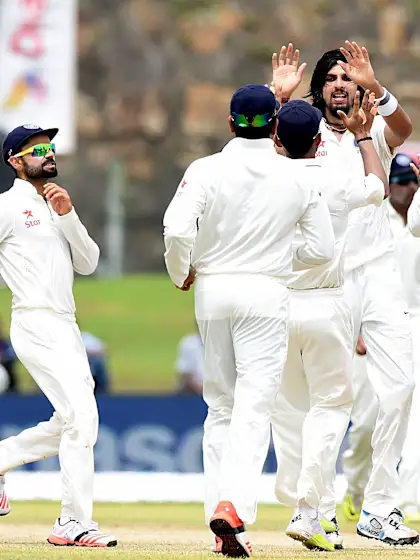 India strikes thrice as Sri Lanka stutters in chase of 386