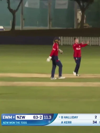 Logo of Brooke Halliday - Wicket - England Women vs New Zealand Women