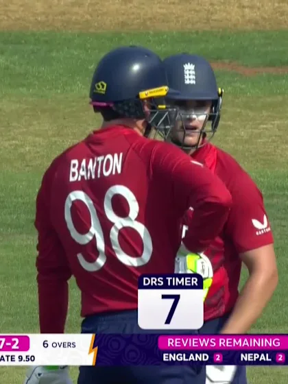 Tom Banton - Wicket - England vs Nepal