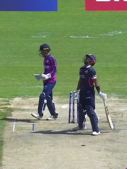 Amrinder Gill - Wicket - USA vs Scotland