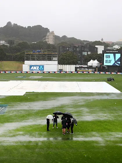 Rain forces abandonment of Day 1 in Wellington