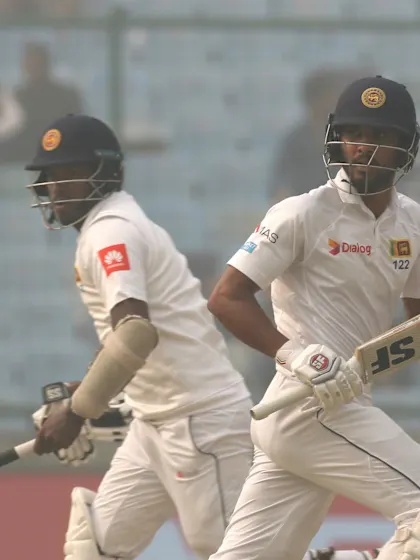 Chandimal, Mathews tons keep Sri Lanka afloat