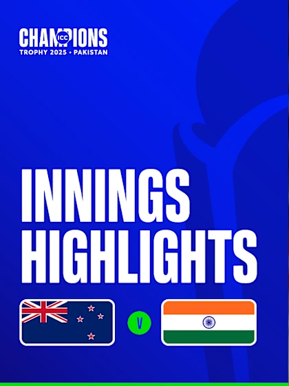 Logo of New Zealand restrict India to 249 | Innings Highlights | Champions Trophy 2025
