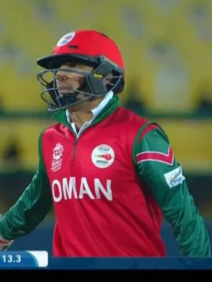 Mehran Khan Wicket Fall OMA V IRE Video ICC WT20 2016