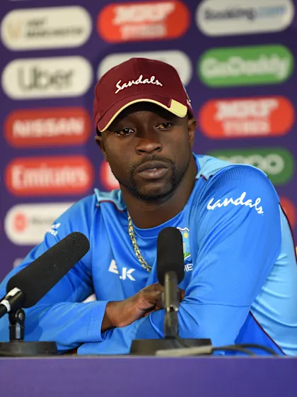 27 June - Manchester - West Indies player Kemar Roach post-match press conference
