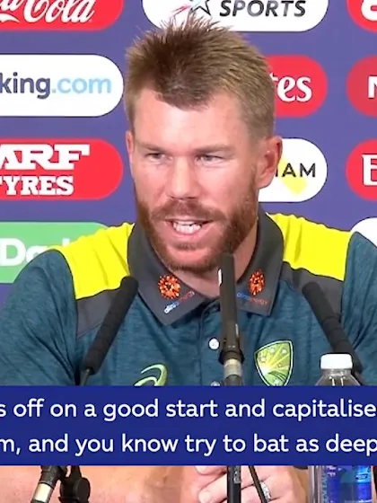 Logo of CWC19: AUS v BAN – David Warner's post-match press conference